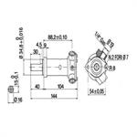 POMPA MOTORE ST 104 BOCCHE 1/4