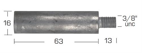 ZINCO CATERPILLAR MM.16E×3/8F×63L