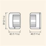 FANALINO CIA INOX - VERDE 112,5° MM.60×43×41