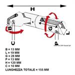 GIUNTO GIREVOLE DOPPIO SNODO PER ANCORA - INOX PER CATENE MM.10