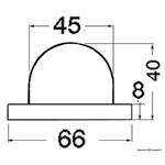 FANALE ABS CROMATO ROSSO 112,5°