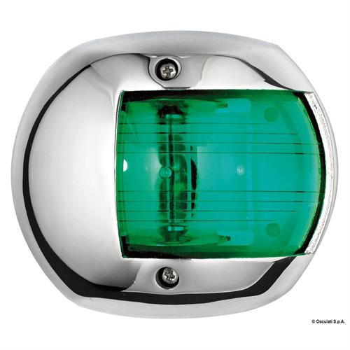 FANALE COMPACT INOX - VERDE 112,5° - MM.72×62,5×41