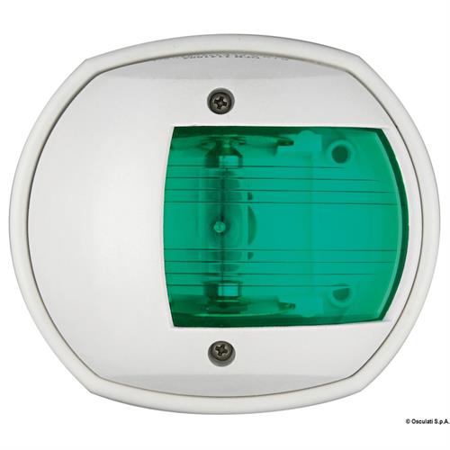 FANALE SPHERA BIANCO - VERDE 112,5° - MM.80×70×42