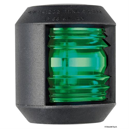 FANALINO UTILITY ABS NERO - VERDE 112,5° - MM.49×63×40