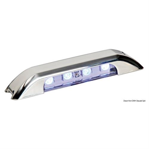 LUCE 3 LED BIANCHI 12/24V 0,4W - LUCE VERSO IL BASSO