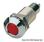 SPIA LUMINOSA LED ROSSA 12/24V MM.25 INCASSO MM.18 PROF. MM.54