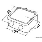 MORSETTIERA A 8 POLI COMPLETAMENTE STAGNA MM.108×92×41H