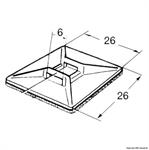 SUPPORTO PER FASCETTA NYLON ADESIVO