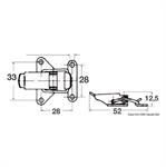 CHIUSURA A LEVA INOX MM. 52