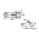 CHIUSURA A LEVA INOX MM.70×25