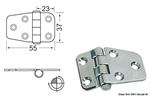 CERNIERA INOX ROVESCIATA MM.37×55 SPESSORE MM.2