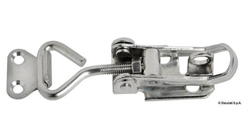 CHIUSURA INOX REGOLABILE DA MM.75 A 90 CON PORTALUCCHETTO