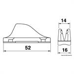 CLAMCLEAT NYLON CL204 MM.3/6 - MM.52×16