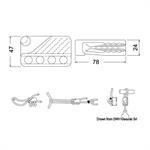 CLAMCLEAT NYLON CL234 MM.6/12 - MM.78×24