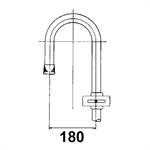 SCALA DELTA 4 GRADINI CM.120×38 ARCO CM.18 TUBO MM.25 ALLUMINIO