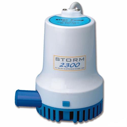 POMPA STORM 2300 24V LT/MIN 143 USCITA MM.32 - Ø140×195H MM