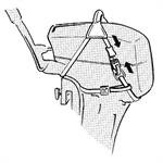 IMBRAGATURA PER FUORIBORDO FINO A 15 HP