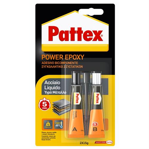 PATTEX ACCIAIO LIQUIDO 2×15g