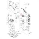 VOLANTINO COPRIBARBOTIN PER PROJECT X1 E ATLAS - OTTONE CROMATO