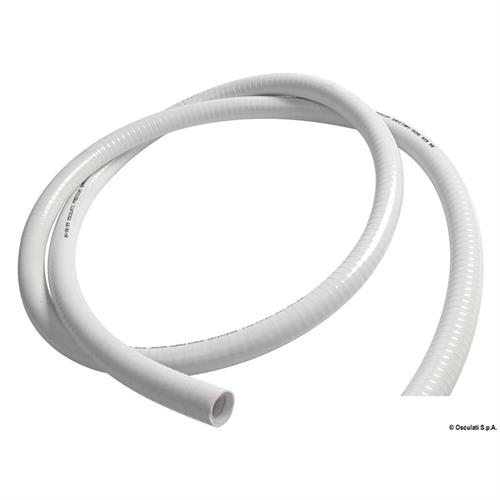 TUBO SANITARIO BIANCO MM.20 INODORE CON SPIRALE INOX INTERNA