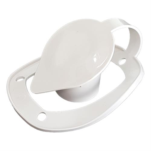 TAPPO PER PORTACANNA DA INCASSO OBLIQUO INOX (BIANCO)