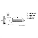 POMPA ATTWOOD TSUNAMI T-800 12V LT/MIN 52 BOCCHE 3/4