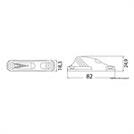 CLAMCLEAT ALLUMINIO CL702 MM.3/6 - MM.82×18,3