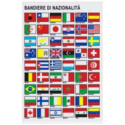ADESIVO BANDIERE NAZIONALITÀ CM.16×24H