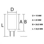 LAMPADINA LED G4 * 12/24V 2,4W ~ 230LM LUCE CALDA