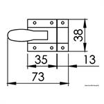 CHIUSURA INOX A SCATTO MM.48×37