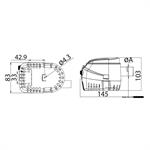 POMPA EUROPUMP II G600 AUTOMATICA 12V LT/MIN 38 BOCCA MM.19