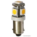 LAMPADINA LED BA9S 12V 0,9W L28MM Ø12MM LUCE CALDA