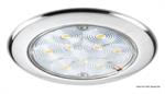 PLAFONIERA INOX A 9 LED BIANCHI 12V 5W 182LMN MM.132×12H