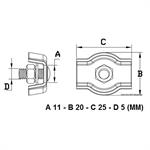 MORSETTO INOX PER CAVI MM.5