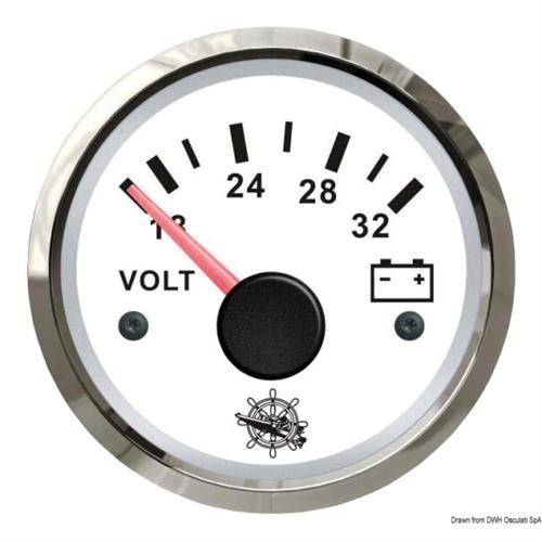 VOLTMETRO NEW LINE BIANCO 18/32V