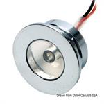 LUCE 1 LED TONDA 10/30V BIANCO MM.32 EXT MM.25 INCASSO