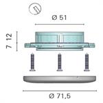 LUCE PEGASUS 3 LED BIANCHI 10/30V 6000 °K MM.70