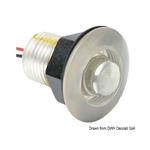 LUCE 1 LED 12V 0,2W BIANCO - ESTERNO MM.38 INCASSO MM.22