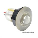 LUCE 1 LED 12V 0,2W BLU - ESTERNO MM.38 INCASSO MM.22