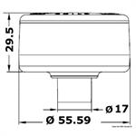 FANALE 360° LED 12V C/BASE BIANCA