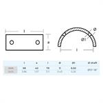 ZINCO GORI A COLLARE 13/18 MM.98E×79I×40H