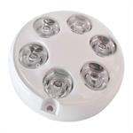 LUCE SUBACQUEA TONDA A LED 6×1W - 9/32V BIANCA