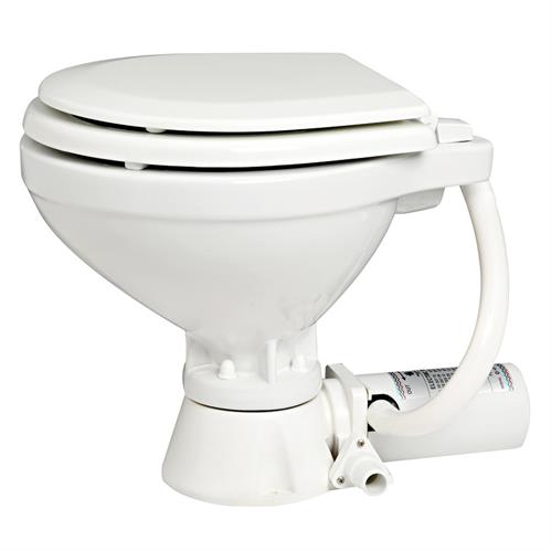 WC ELETTRICO OSC COMPACT 24V - TAVOLETTA IN LEGNO LACCATO BIANCO