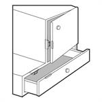 FERMAPORTA MAGNETICO INOX MM.53×22×14H