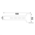 TENDITELONE REGOLABILE DA CUCIRE MM.180×55×25